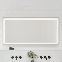 Satin White Halifax Rectangular Wall Mirror